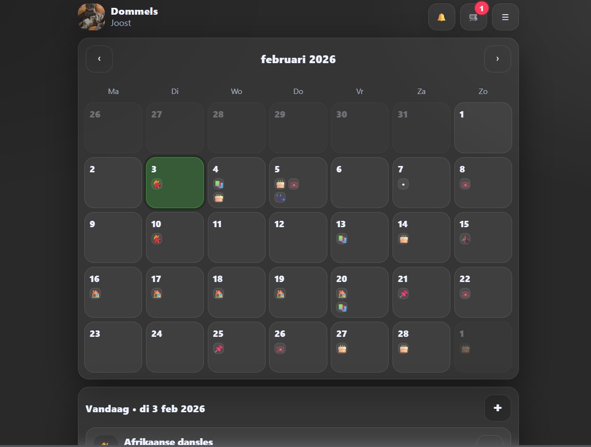 Planner voorbeeld desktop